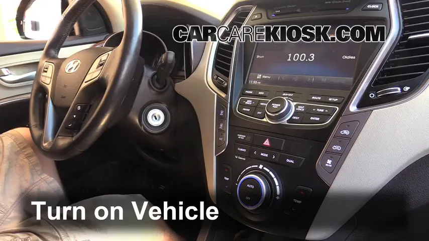 2013 Hyundai Santa Fe GLS 3.3L V6 Bluetooth Pair Phone